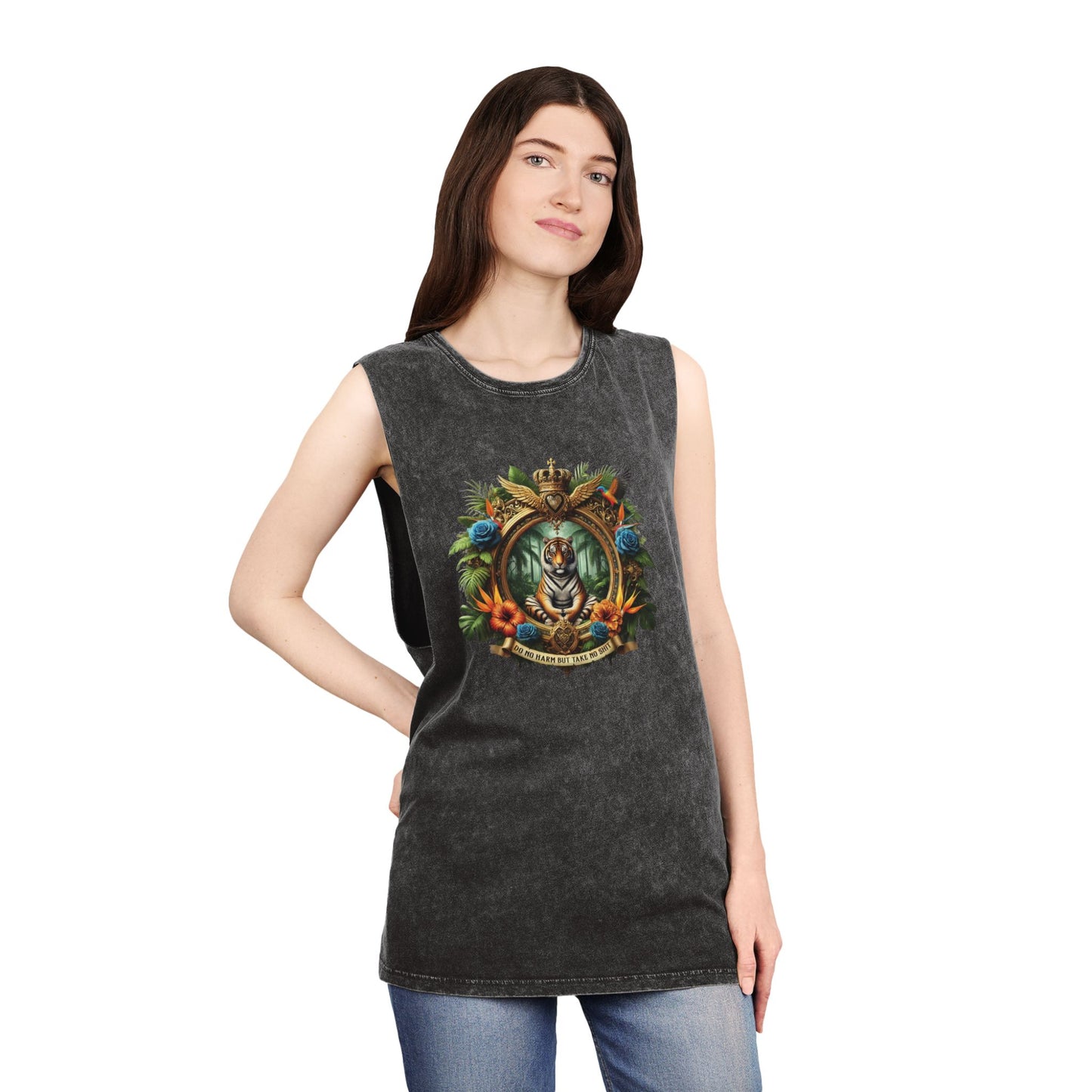 Zen Tiger Stonewash Tank Top
