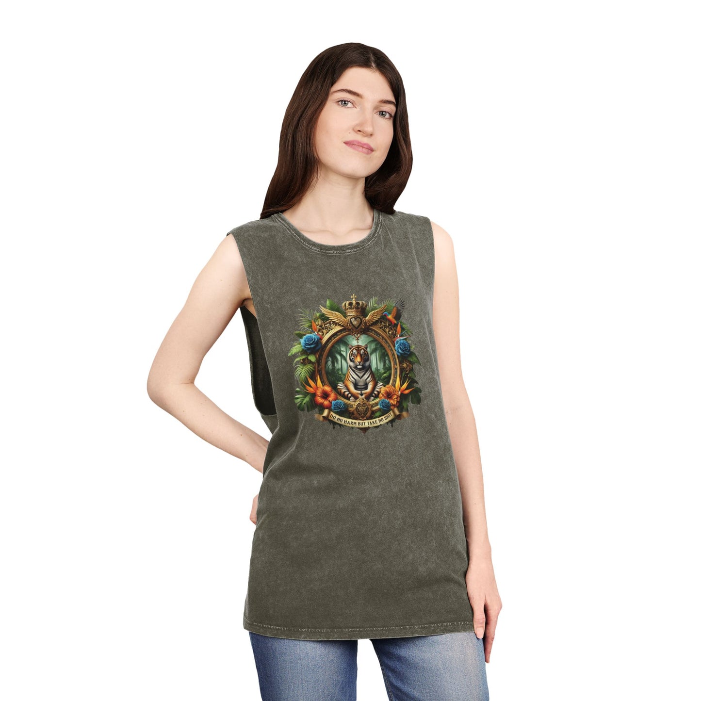 Zen Tiger Stonewash Tank Top