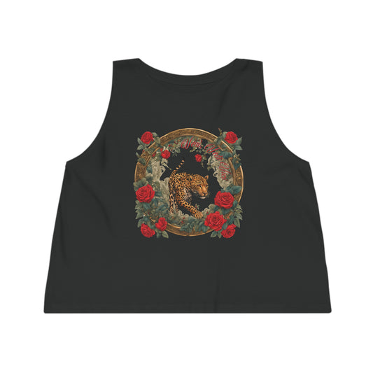 Awakened Leopard Organic Cropped Tank