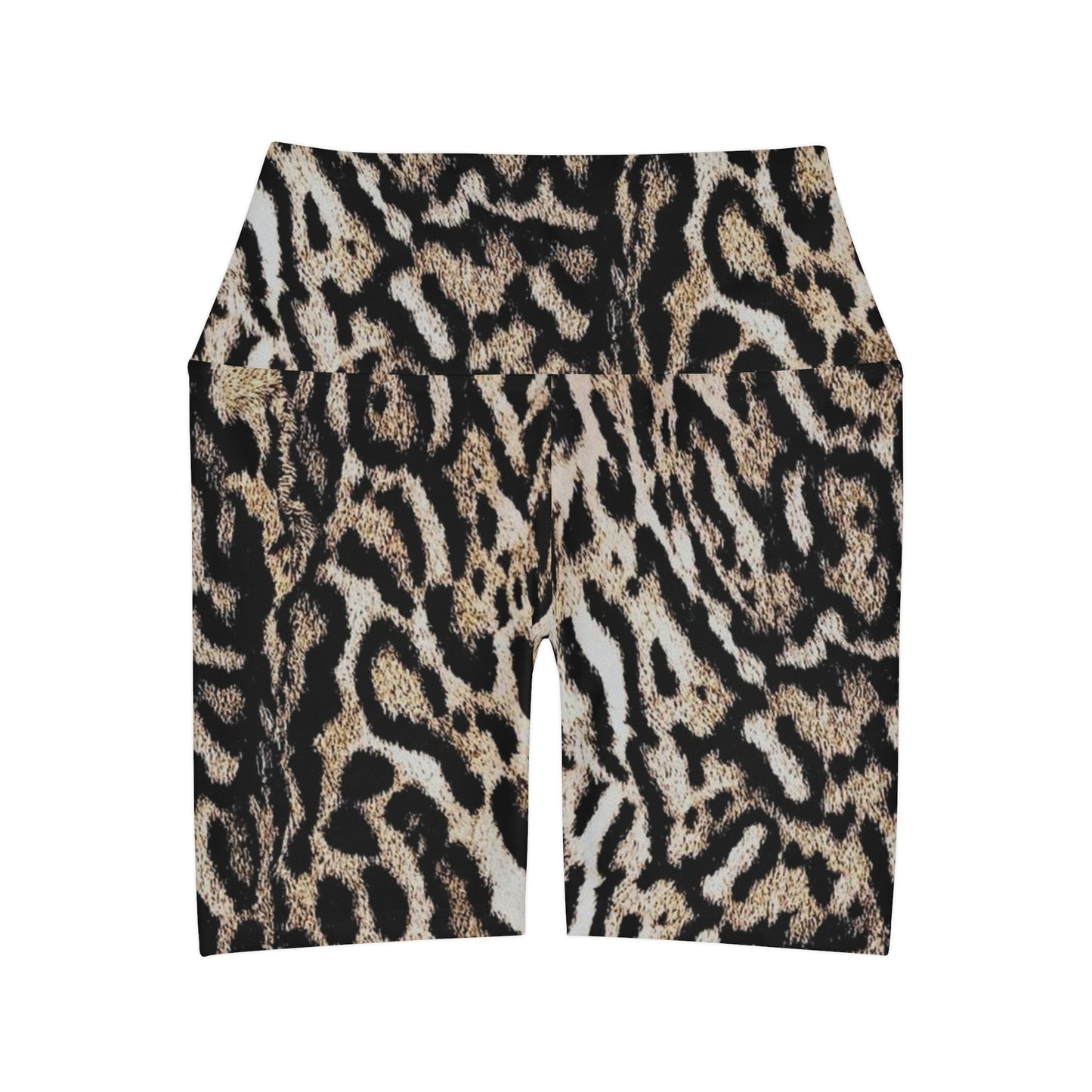 Leopard Print High-Waist Yoga Shorts – Wild Queens Collection