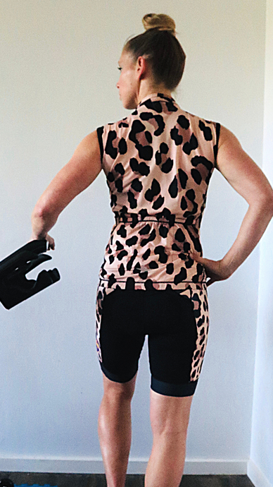 Cycling Pro Grade Leopard Print Bib