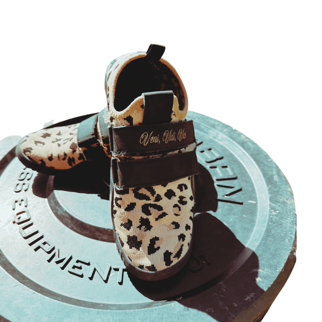 Veni, Vedi, Vici, Leopard Print Squat Shoes